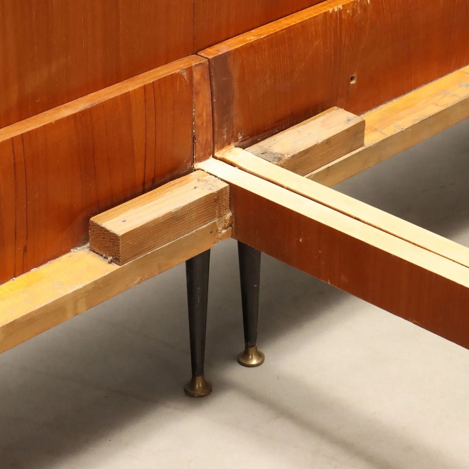 1960s Teak Double Bed by Silvio Cavatorta