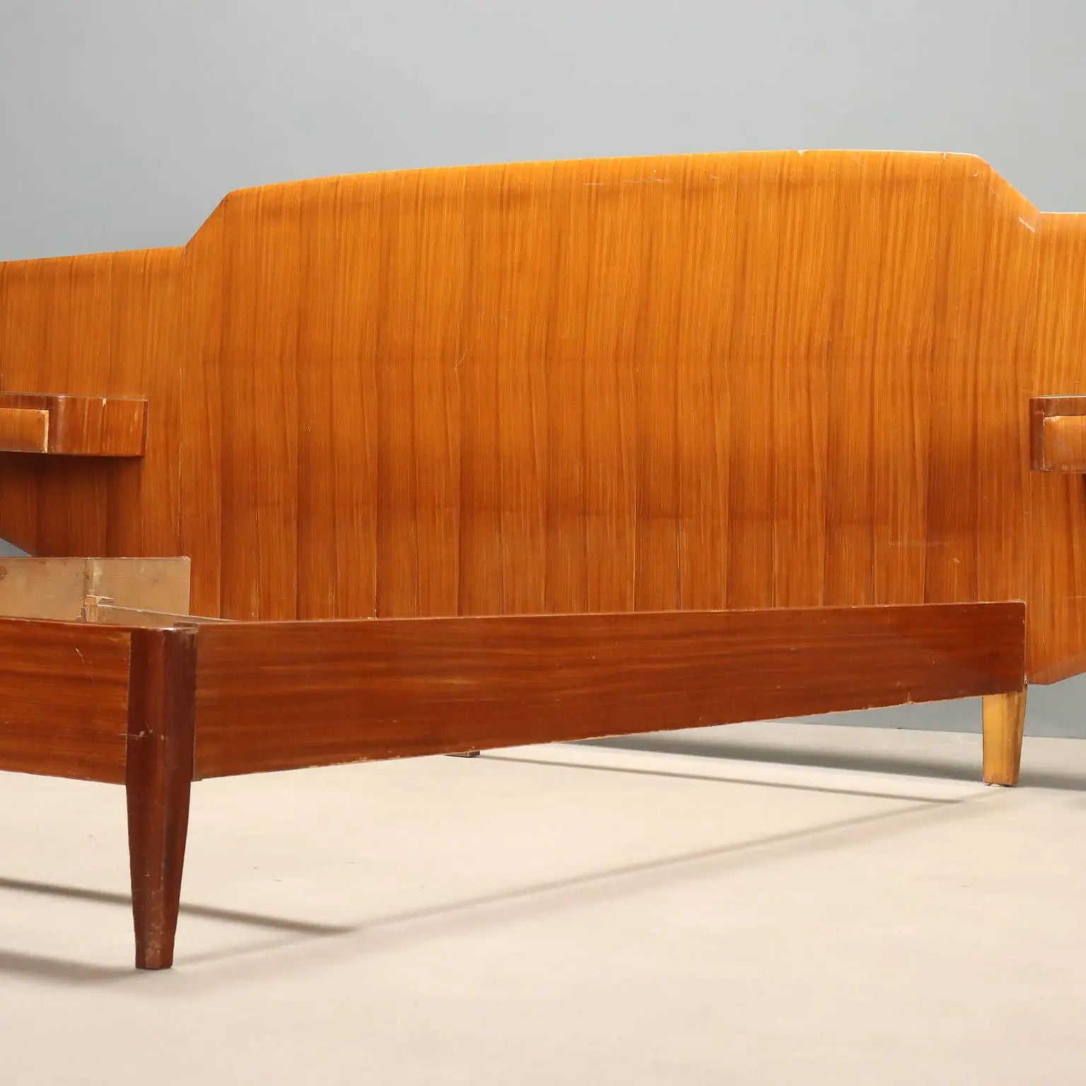 1950s Mahogany Double Bed with Nightstands