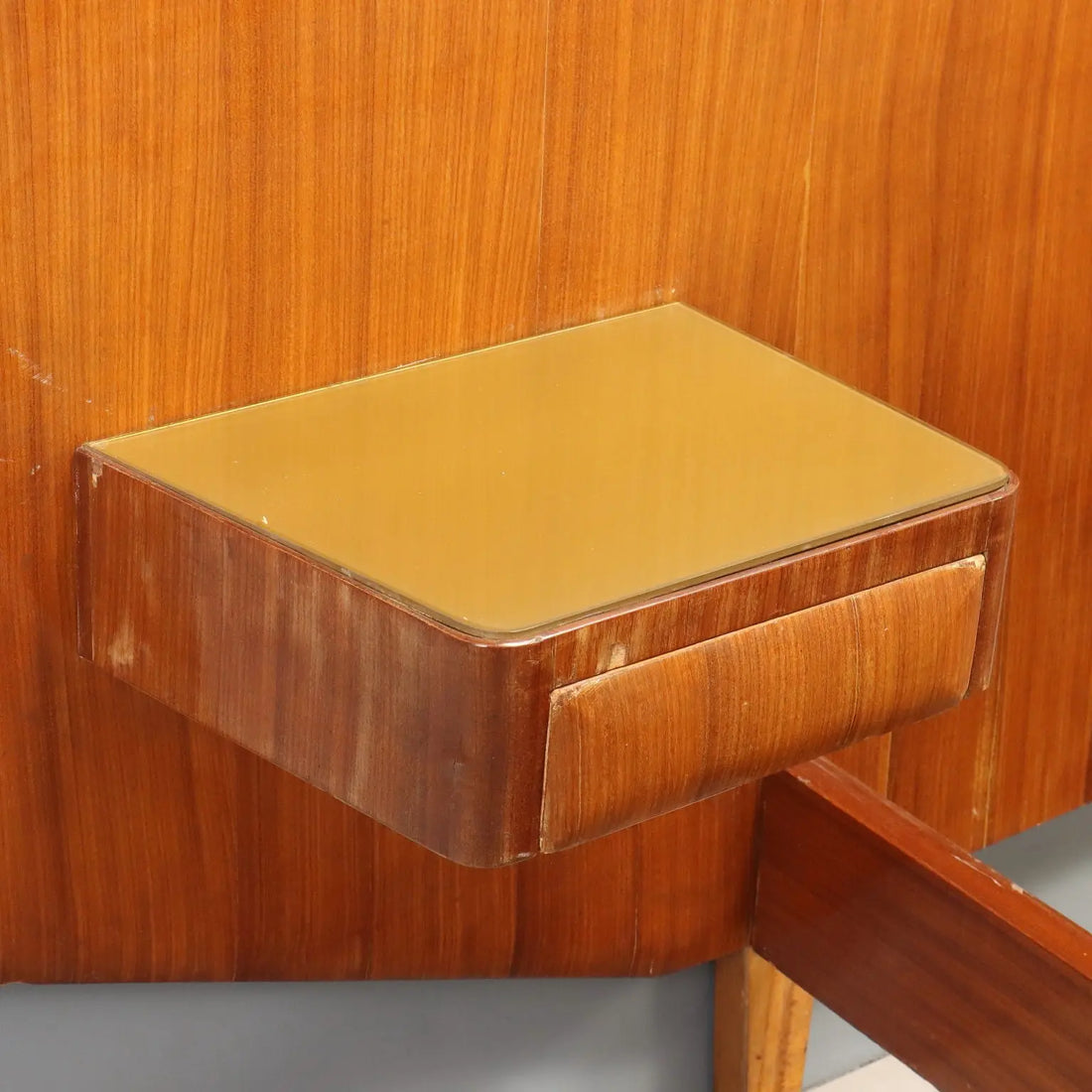1950s Mahogany Double Bed with Nightstands