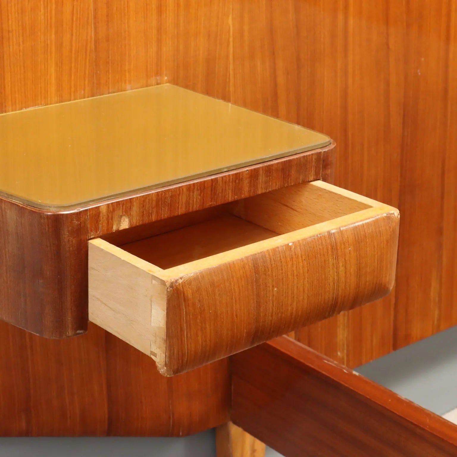 1950s Mahogany Double Bed with Nightstands