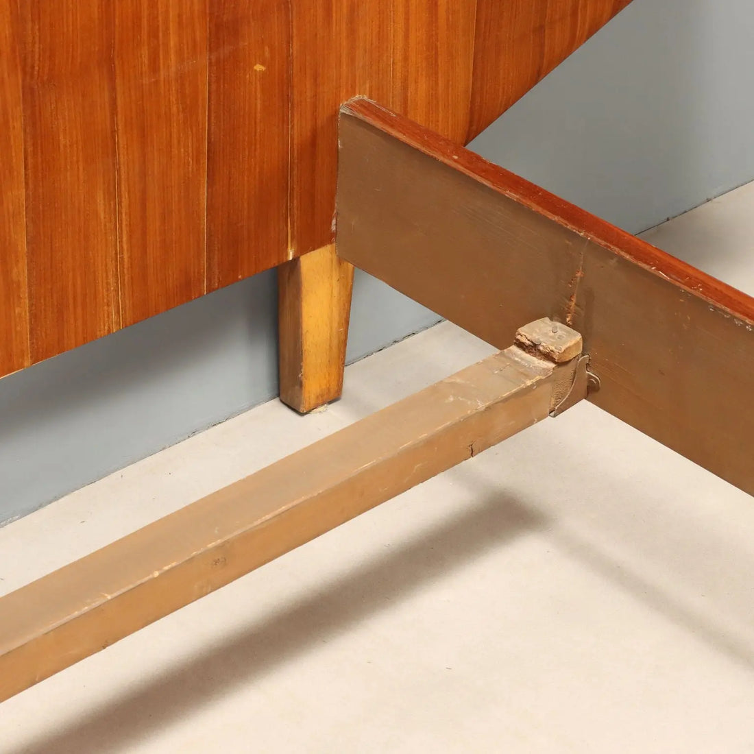 1950s Mahogany Double Bed with Nightstands