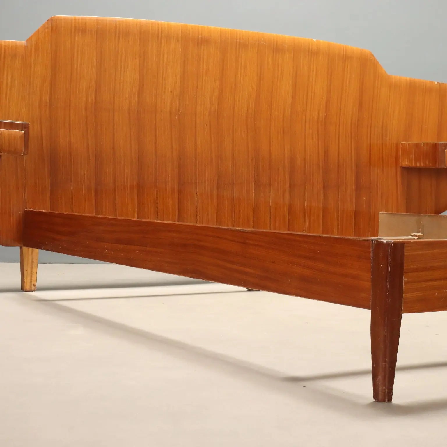 1950s Mahogany Double Bed with Nightstands