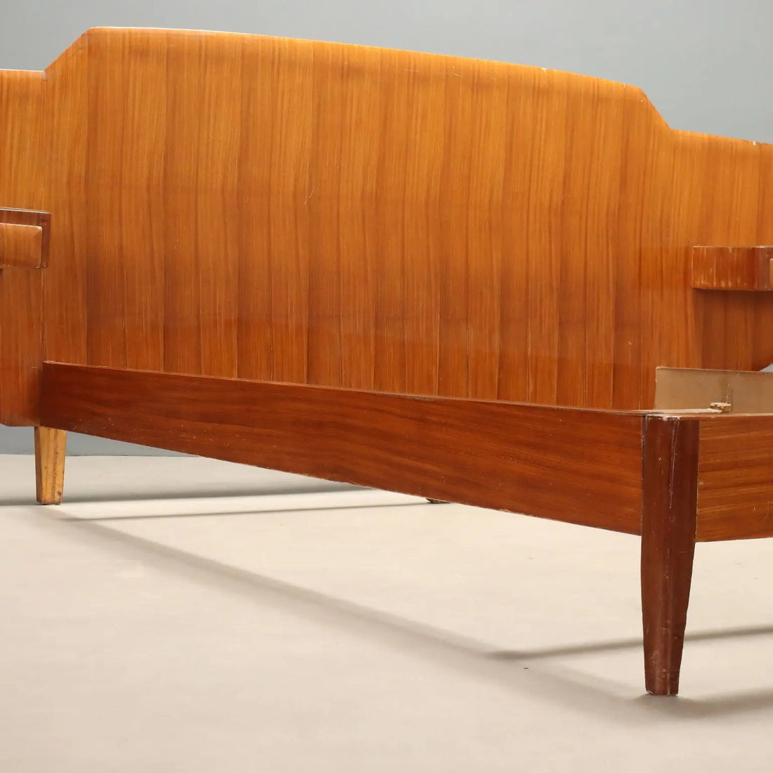 1950s Mahogany Double Bed with Nightstands