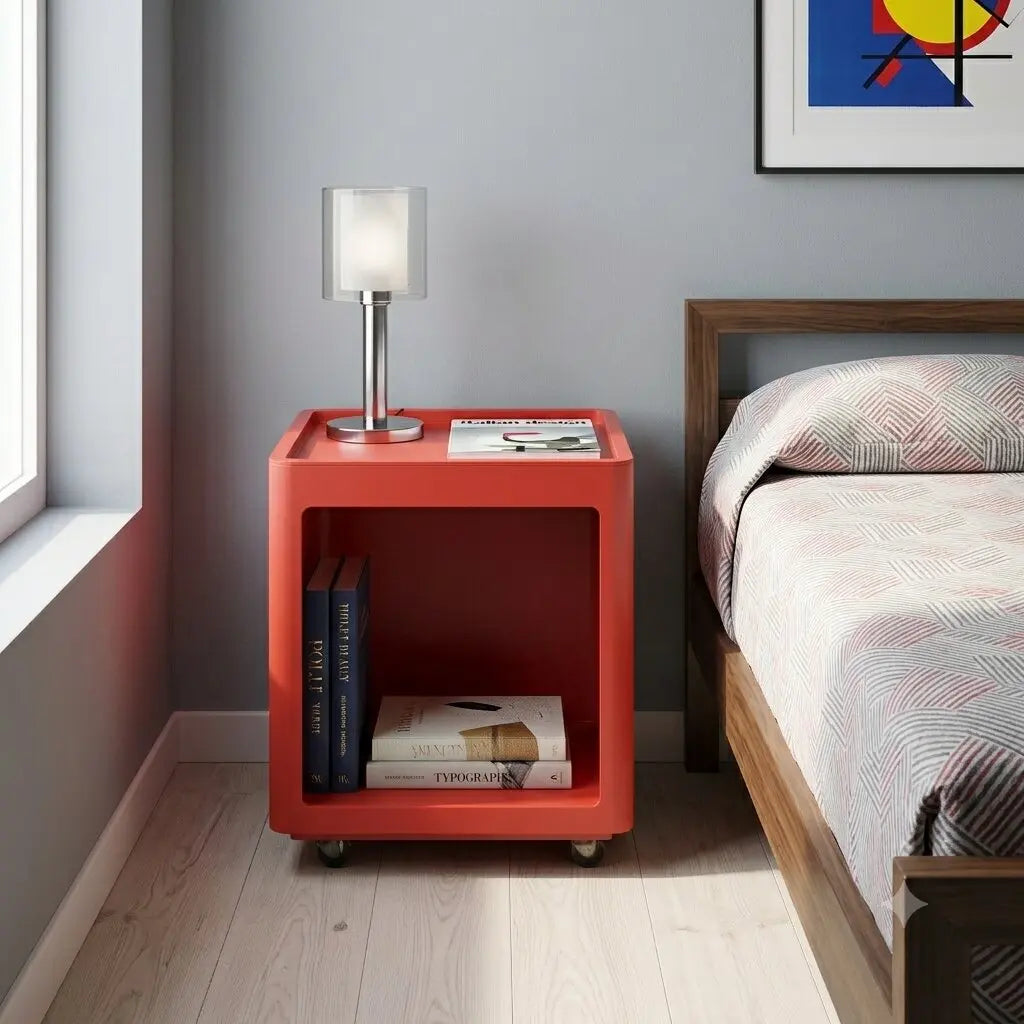 Valenti & C. Valletto Quadro Rosso Cabinet Vintage Italy 1980s