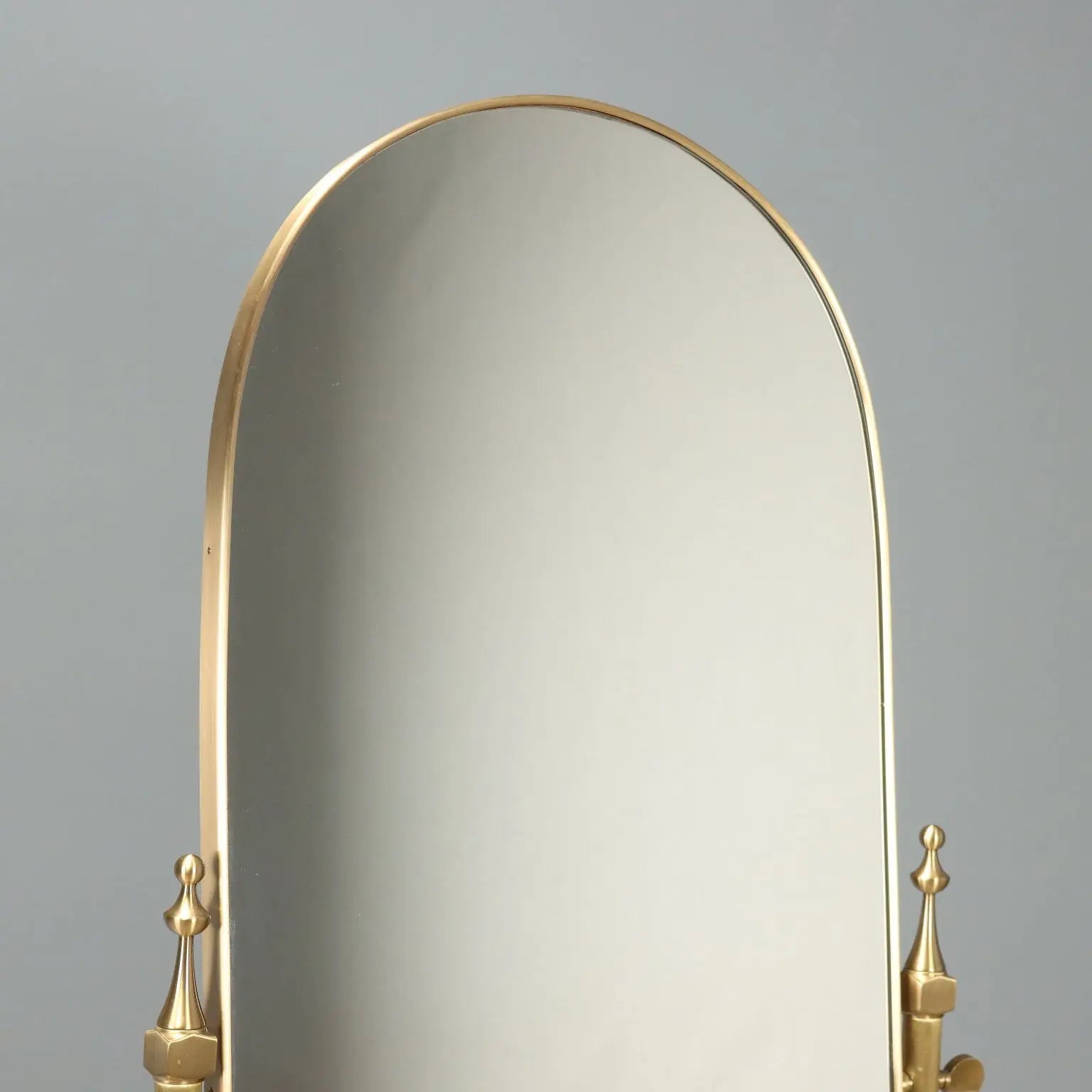 Brass Psyche with Tilting Mirror - 20th Century