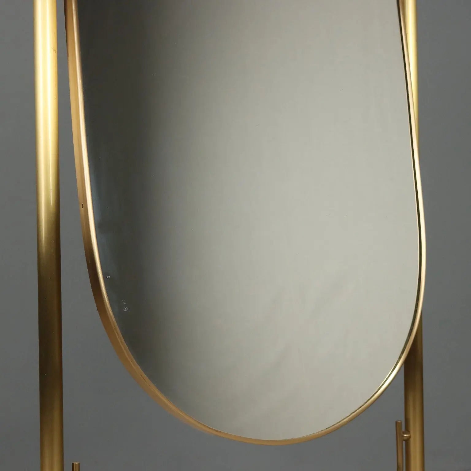 Brass Psyche with Tilting Mirror - 20th Century