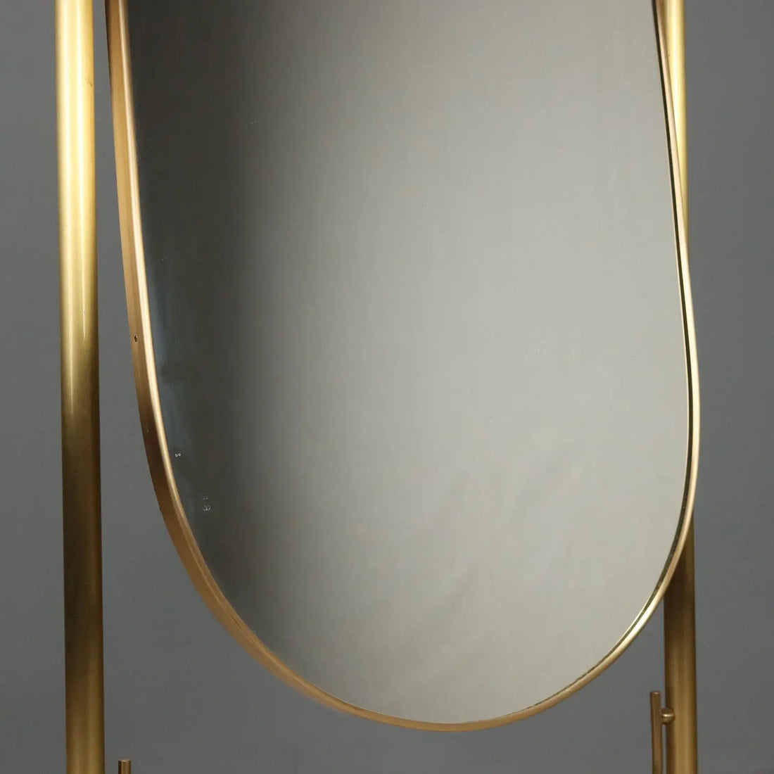 Brass Psyche with Tilting Mirror - 20th Century