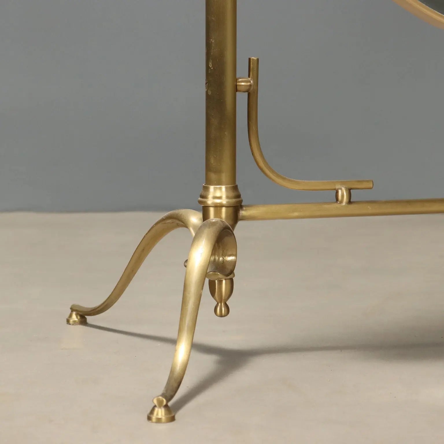 Brass Psyche with Tilting Mirror - 20th Century