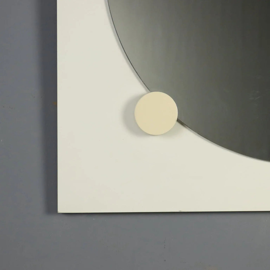 Vintage Wall Mirror Lacquered Wood Design Italy 1970s
