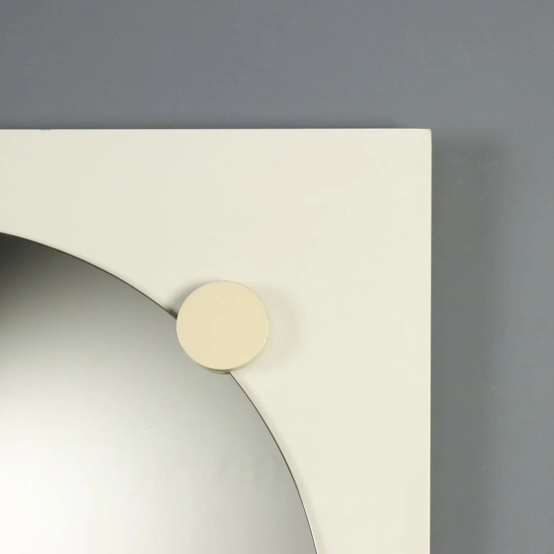 Vintage Wall Mirror Lacquered Wood Design Italy 1970s
