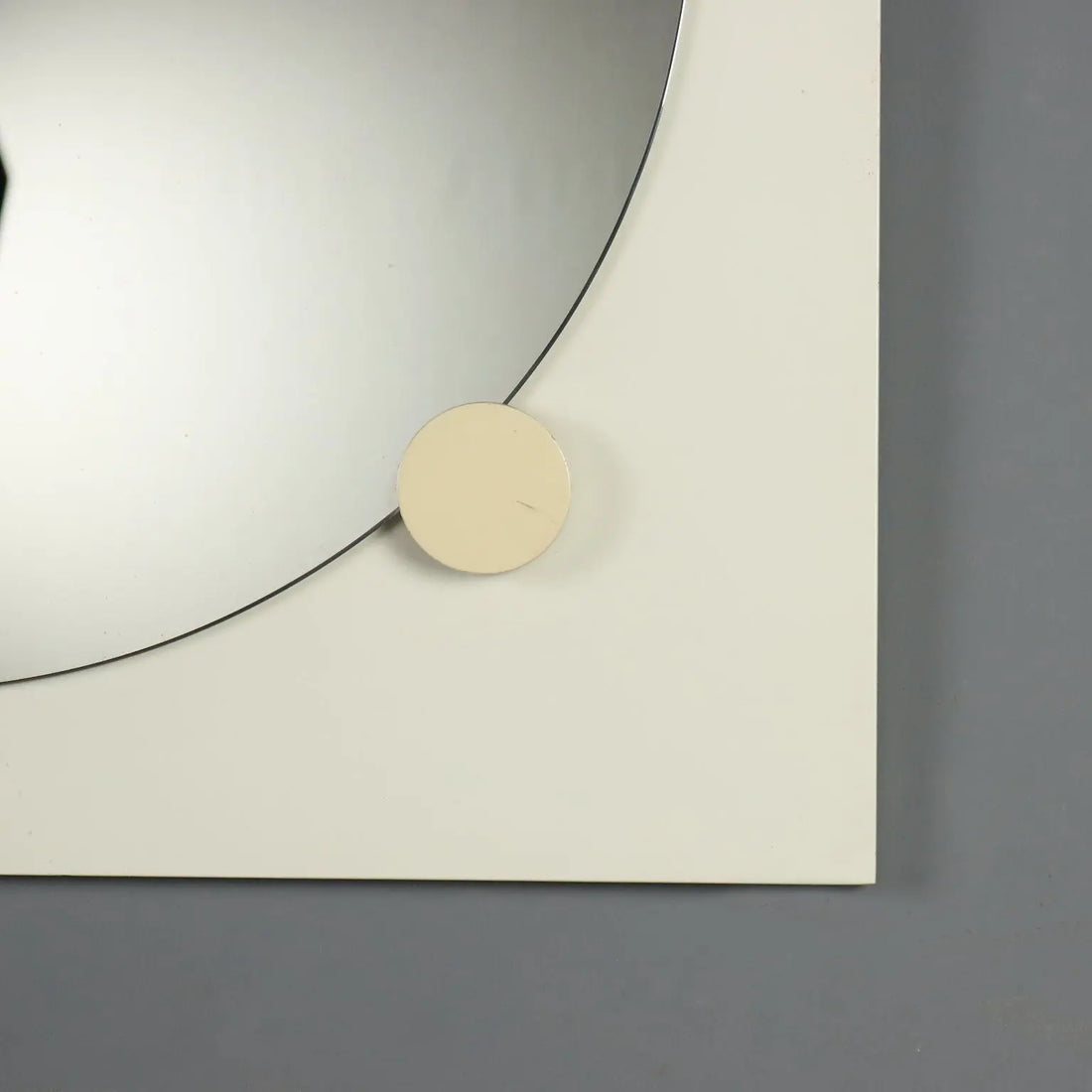 Vintage Wall Mirror Lacquered Wood Design Italy 1970s