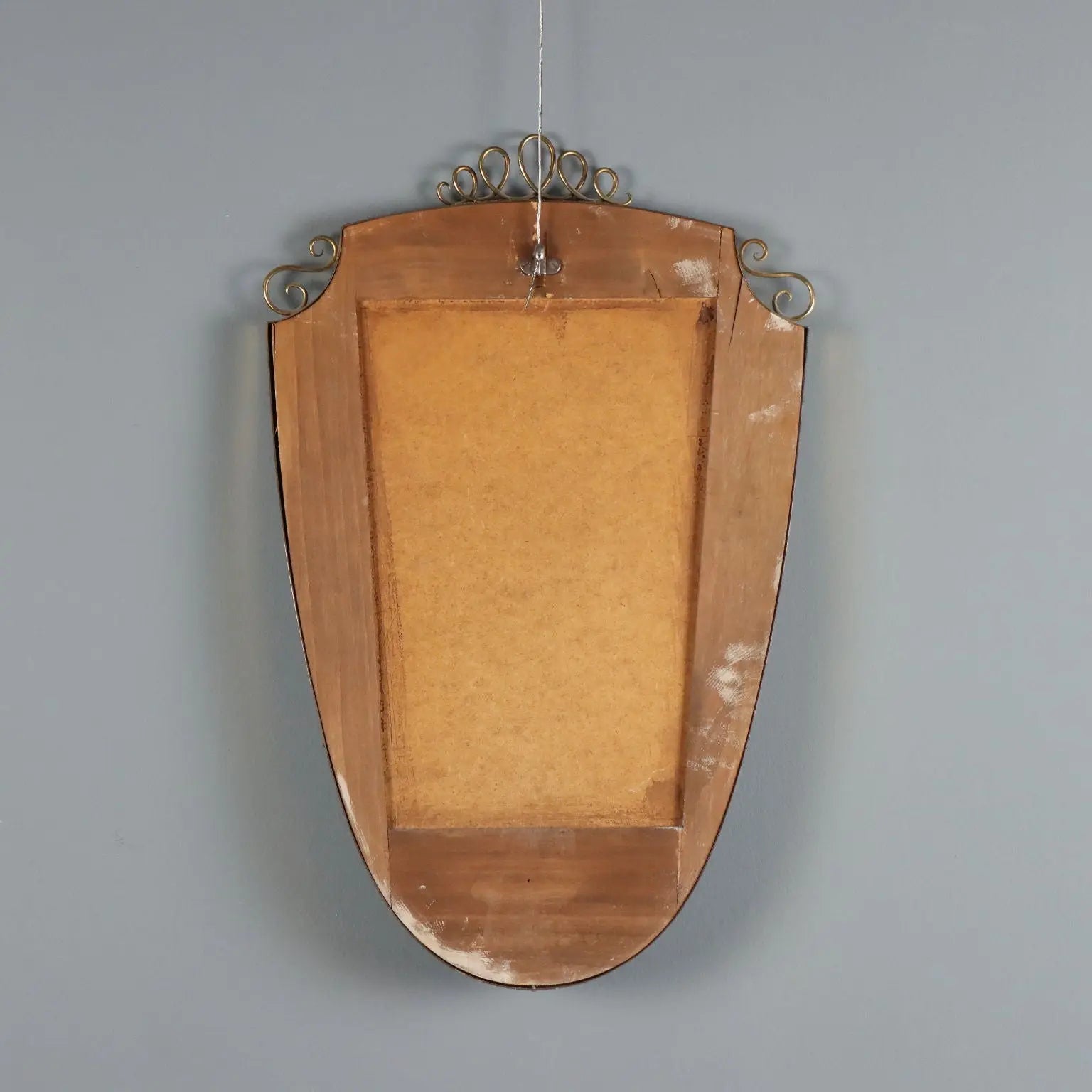 1950s-60s Brass Wall Mirror