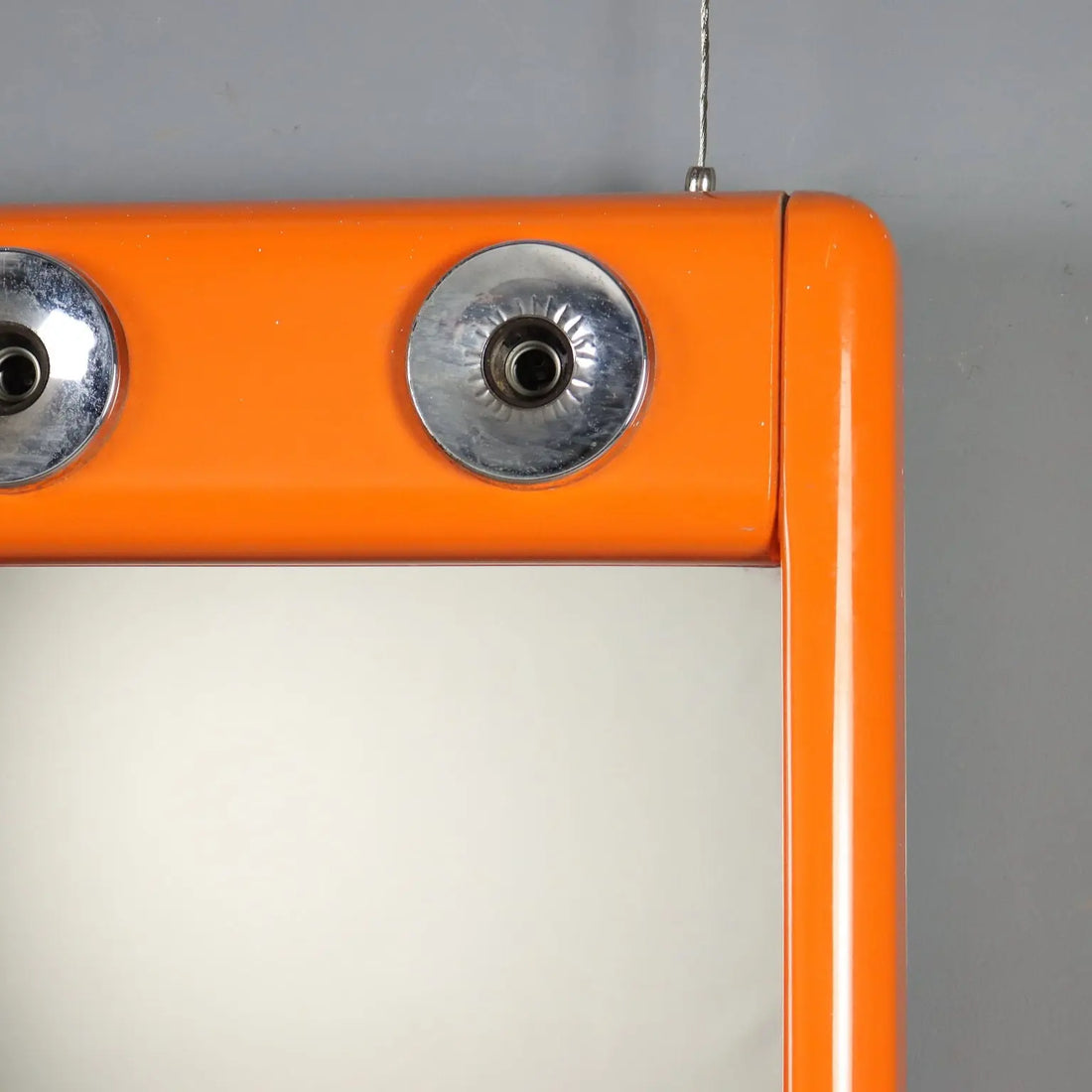 1970s Vintage Mirror with Aluminum Lights