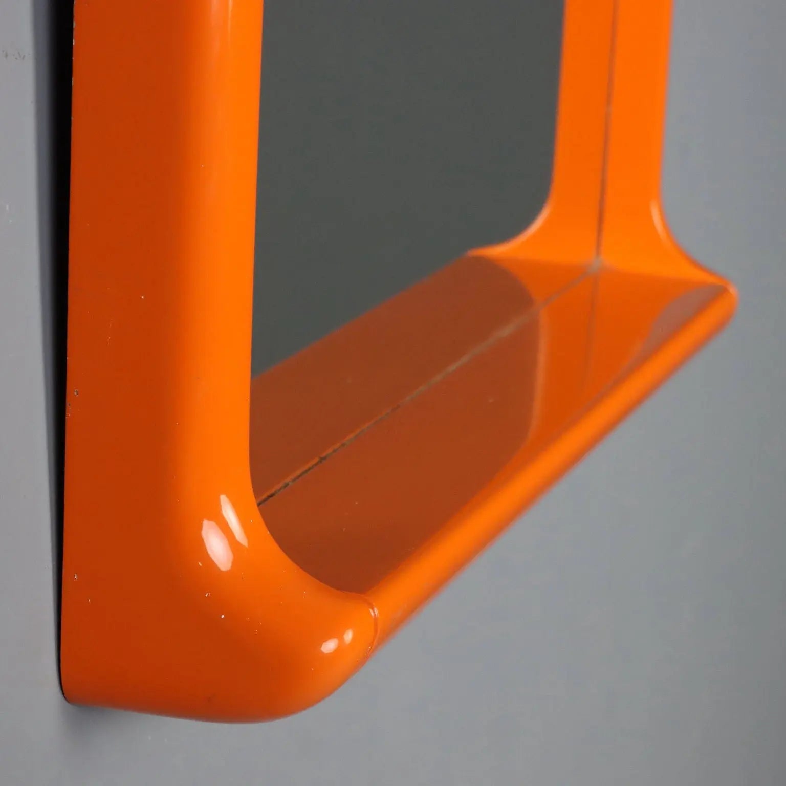 1970s Vintage Mirror with Aluminum Lights