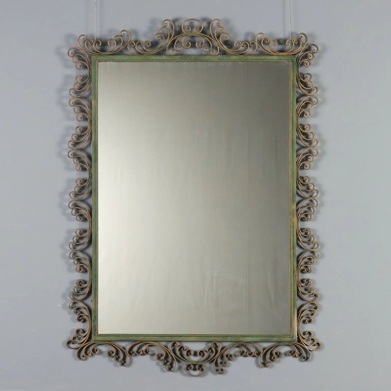 Wrought Iron Mirror from the 1980s