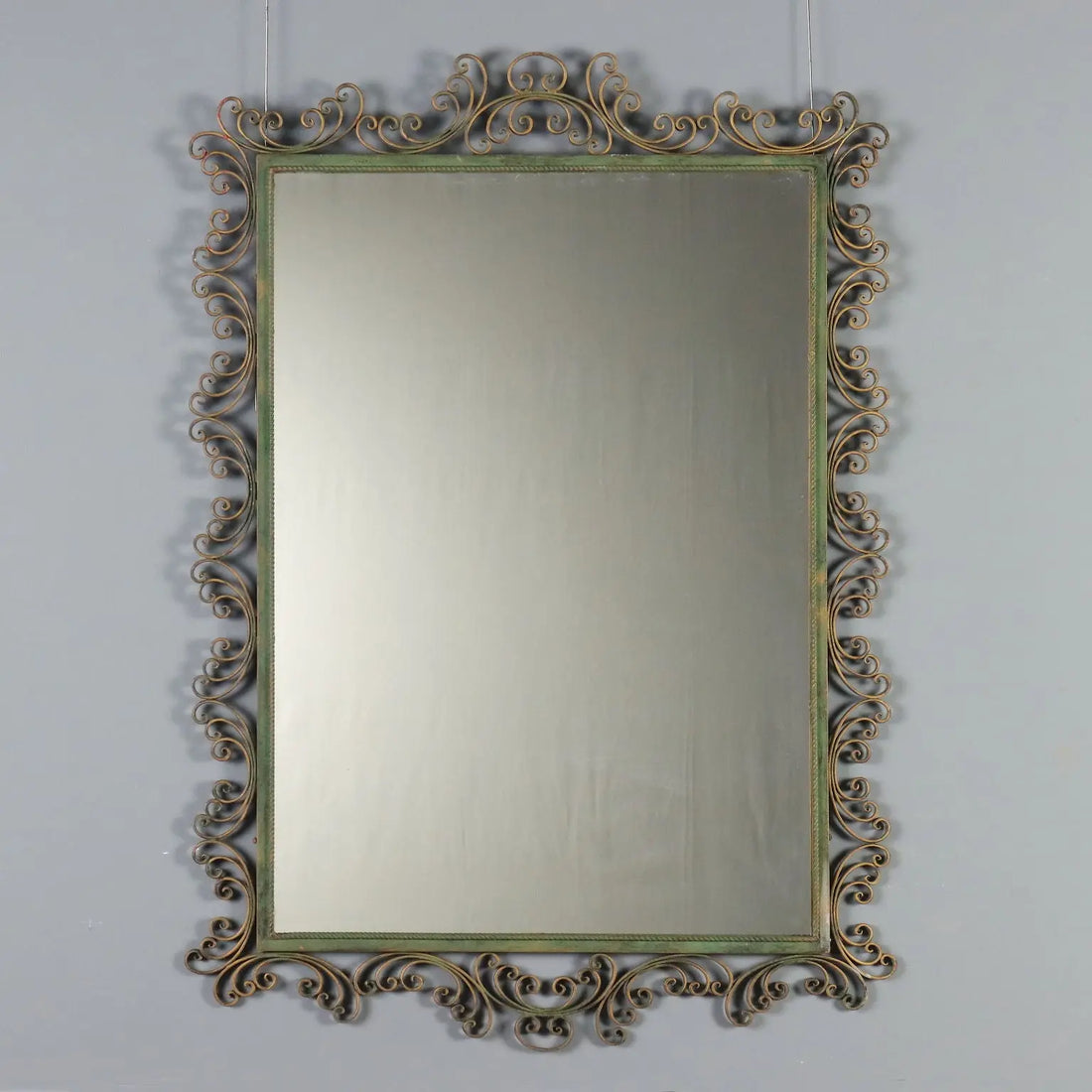 Wrought Iron Mirror from the 1980s