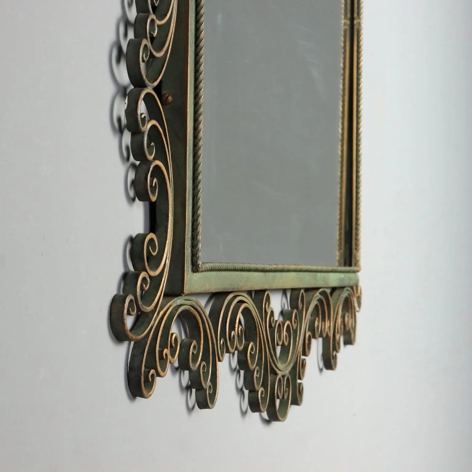 Wrought Iron Mirror from the 1980s