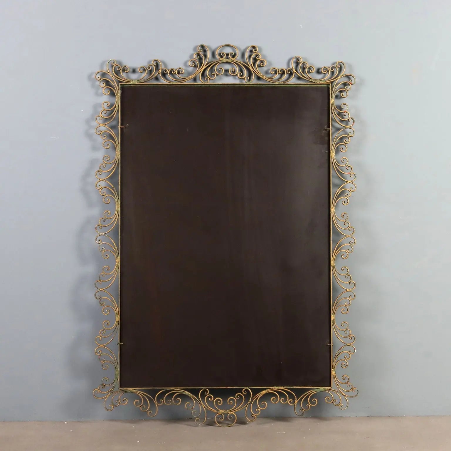 Wrought Iron Mirror from the 1980s