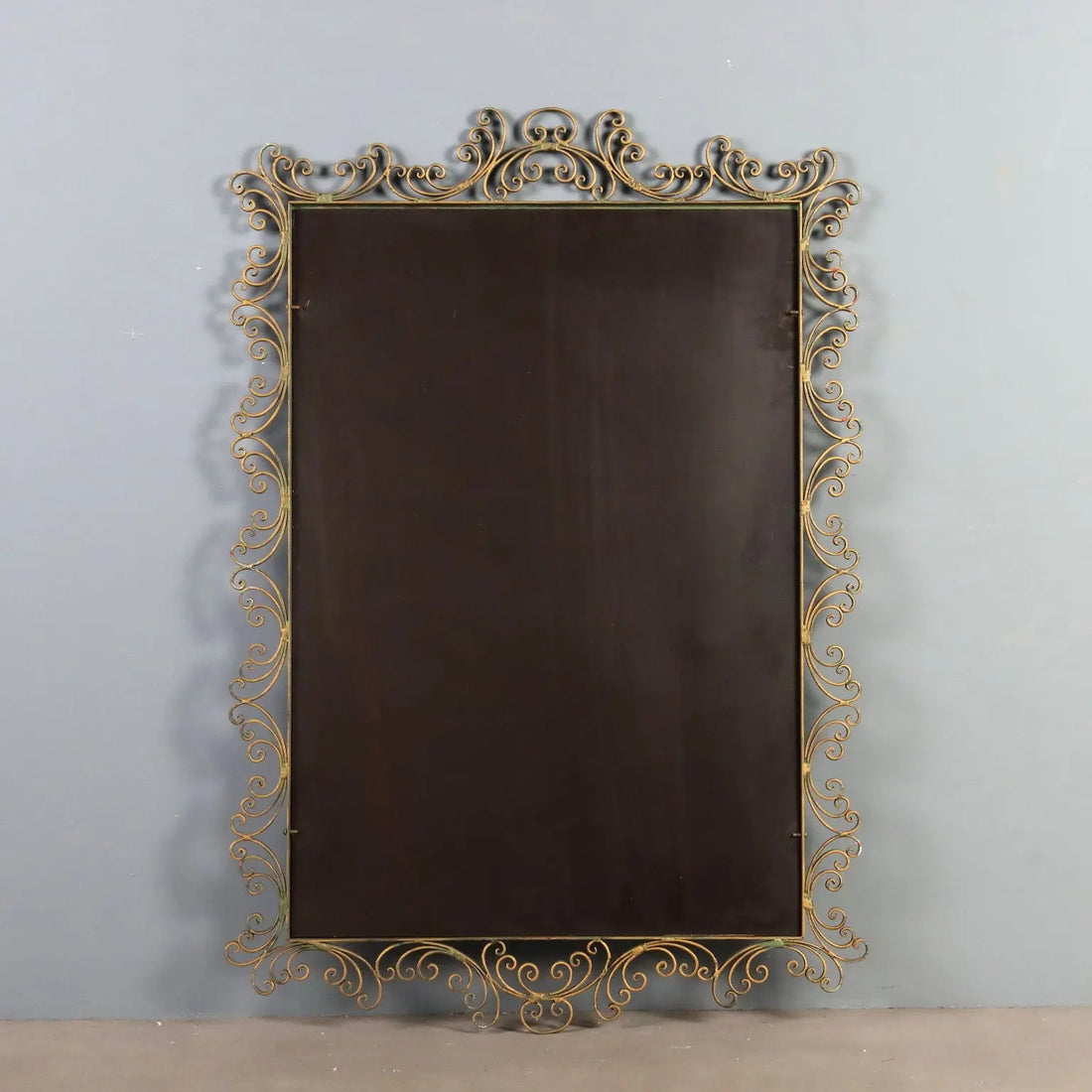Wrought Iron Mirror from the 1980s