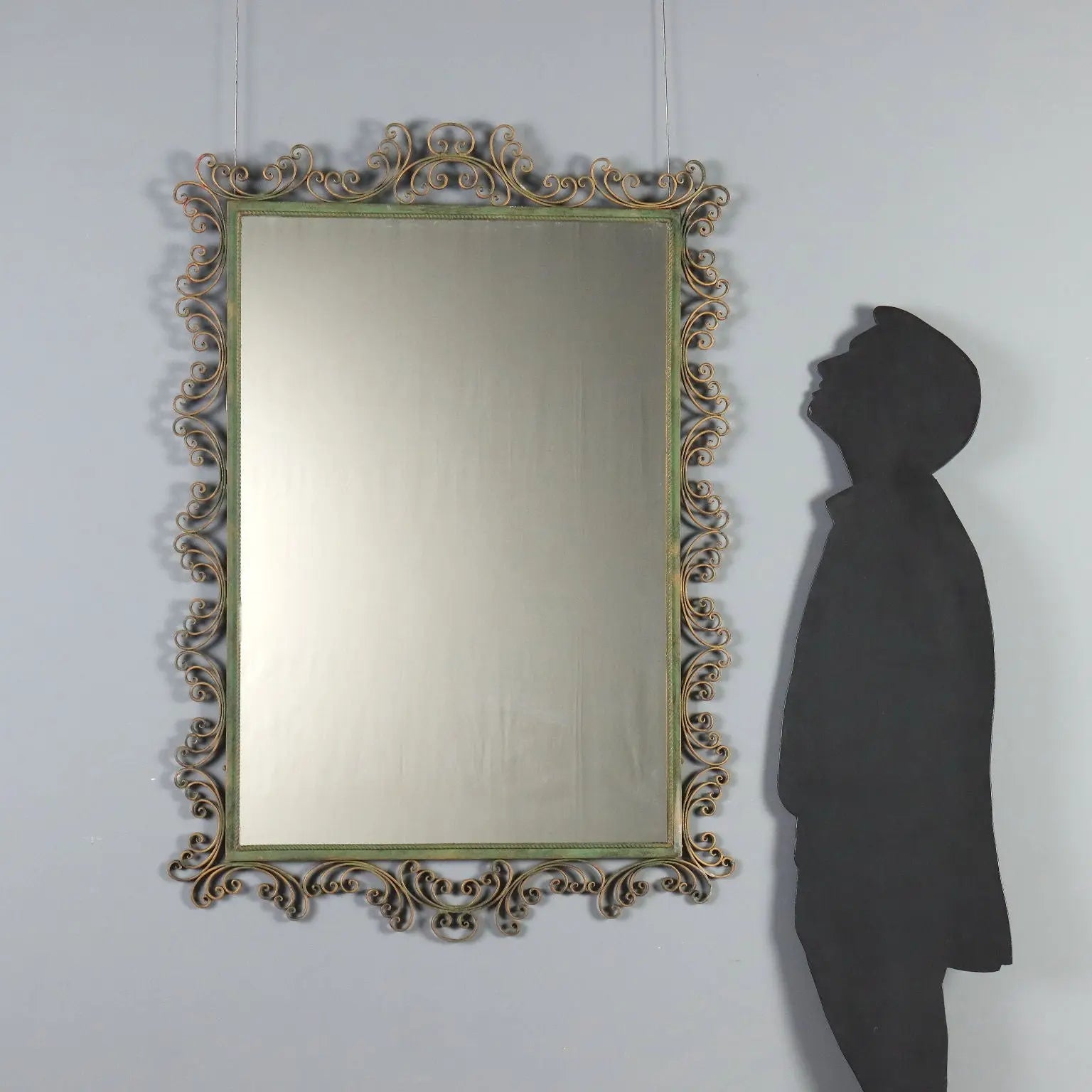 Wrought Iron Mirror from the 1980s