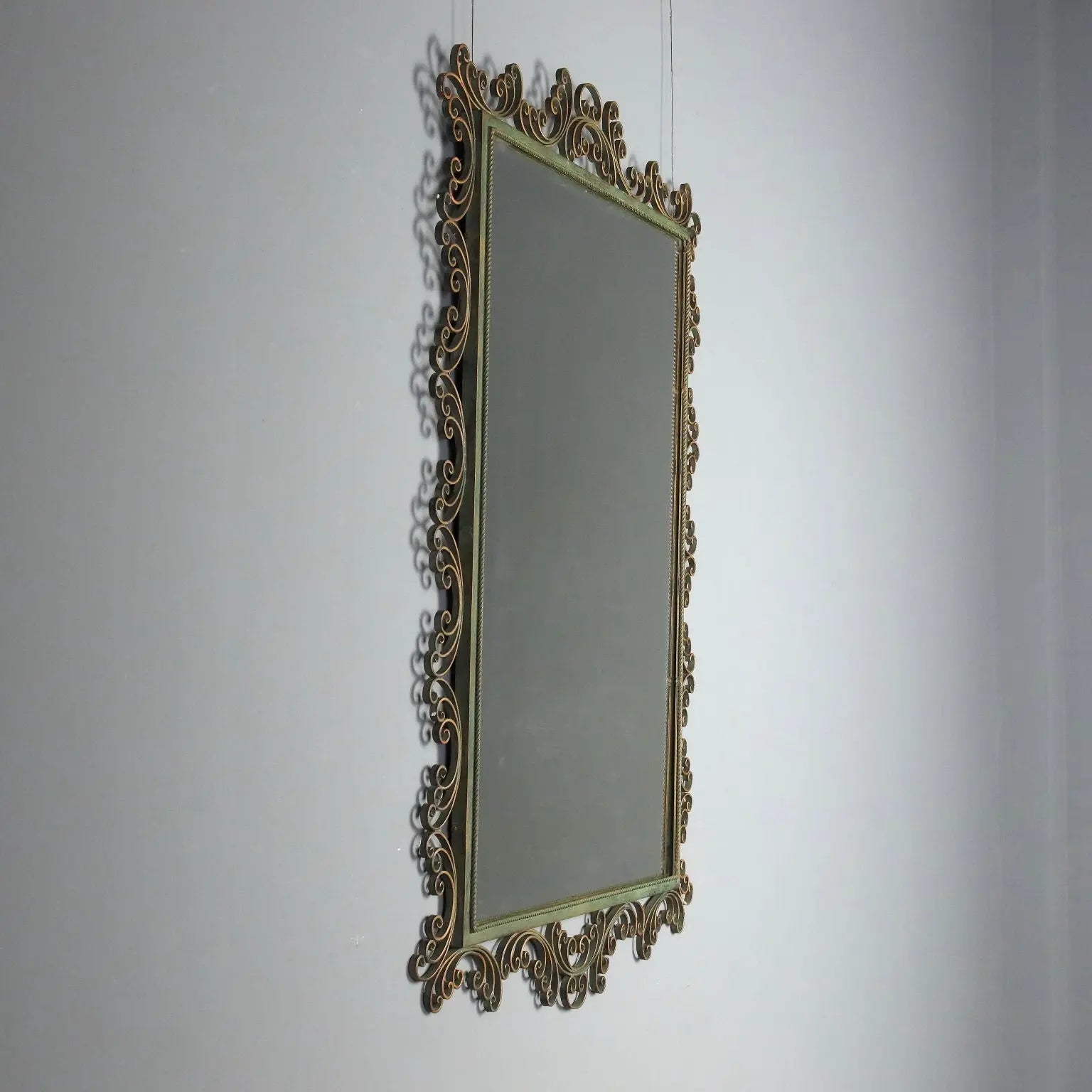 Wrought Iron Mirror from the 1980s