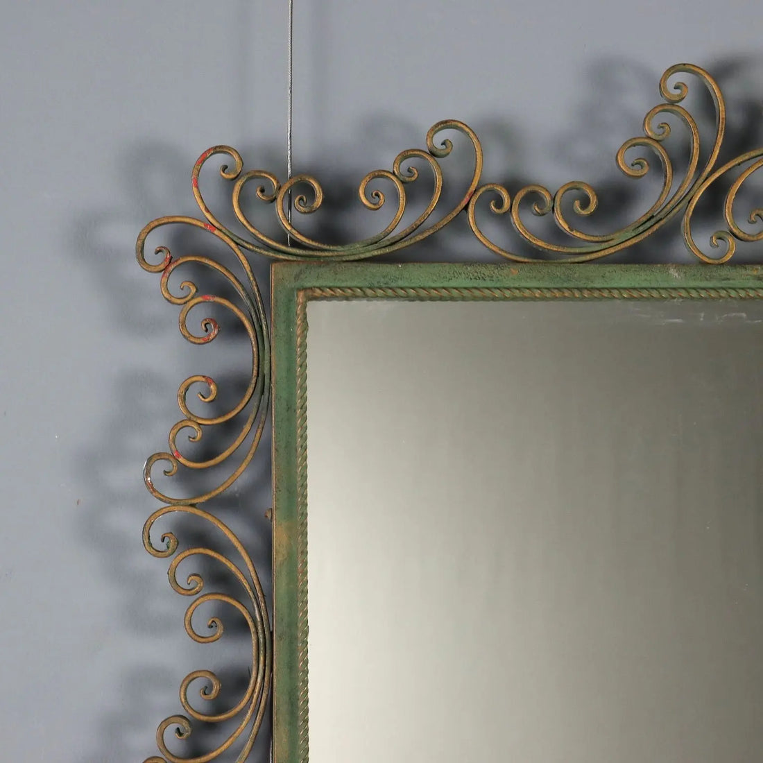 Wrought Iron Mirror from the 1980s