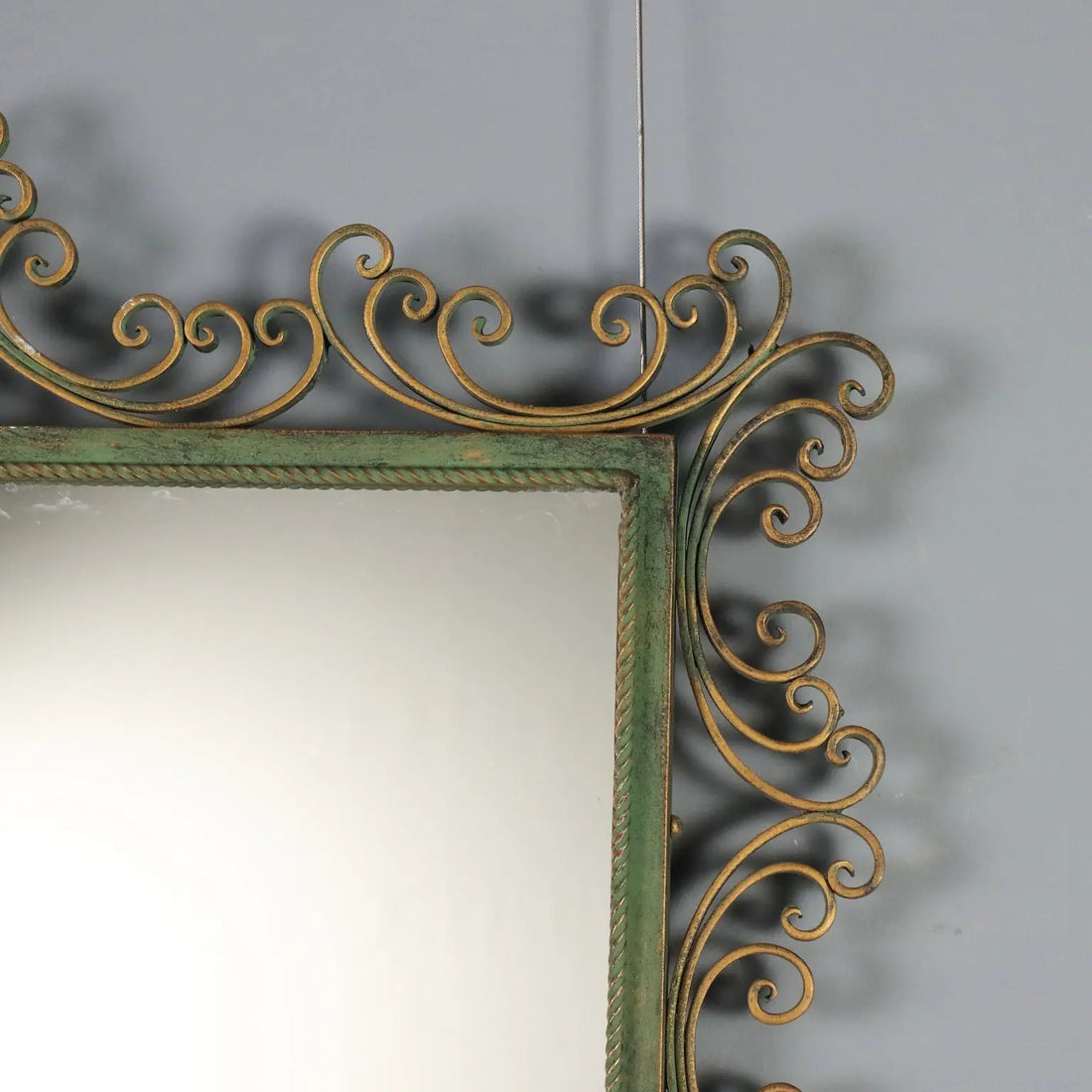 Wrought Iron Mirror from the 1980s