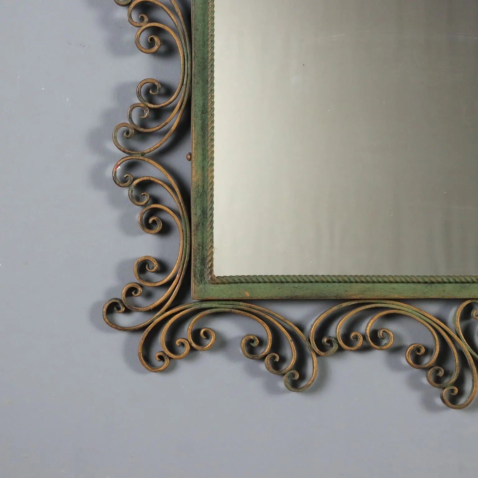 Wrought Iron Mirror from the 1980s