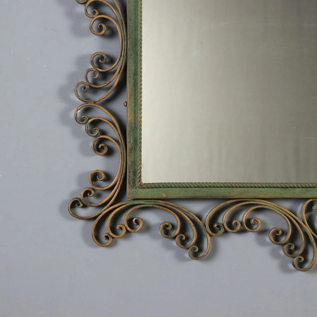 Wrought Iron Mirror from the 1980s