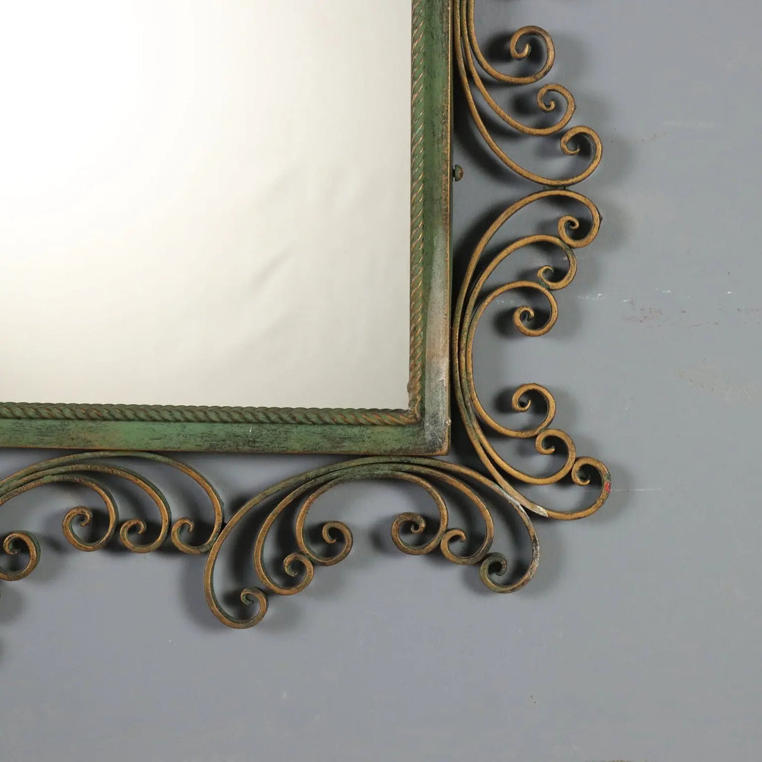 Wrought Iron Mirror from the 1980s