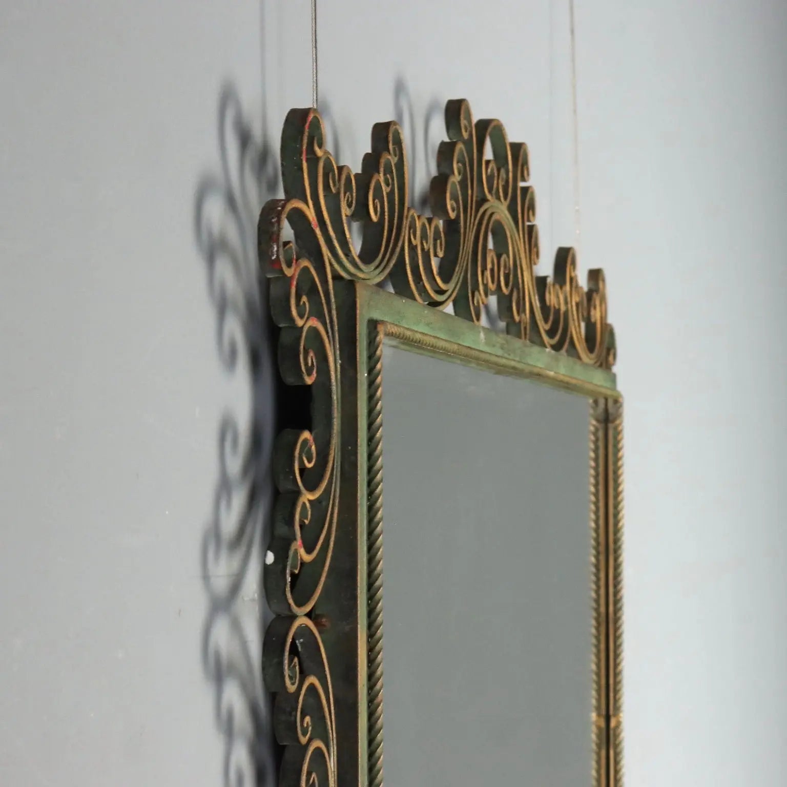 Wrought Iron Mirror from the 1980s