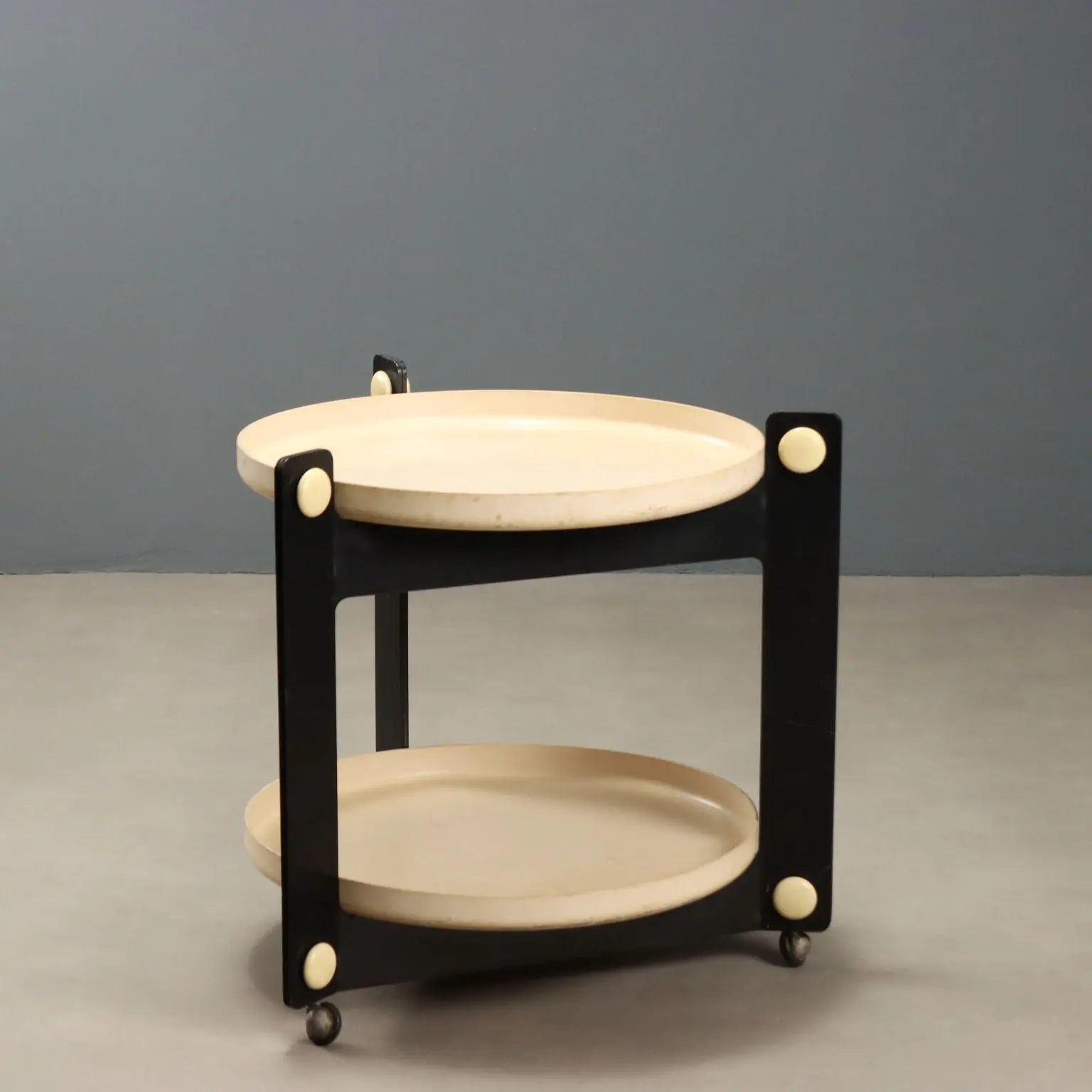 Vintage Kitchen Trolley Guzzini Design Luigi Massoni Italy 1970s