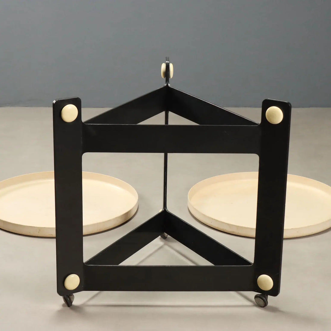 Vintage Kitchen Trolley Guzzini Design Luigi Massoni Italy 1970s