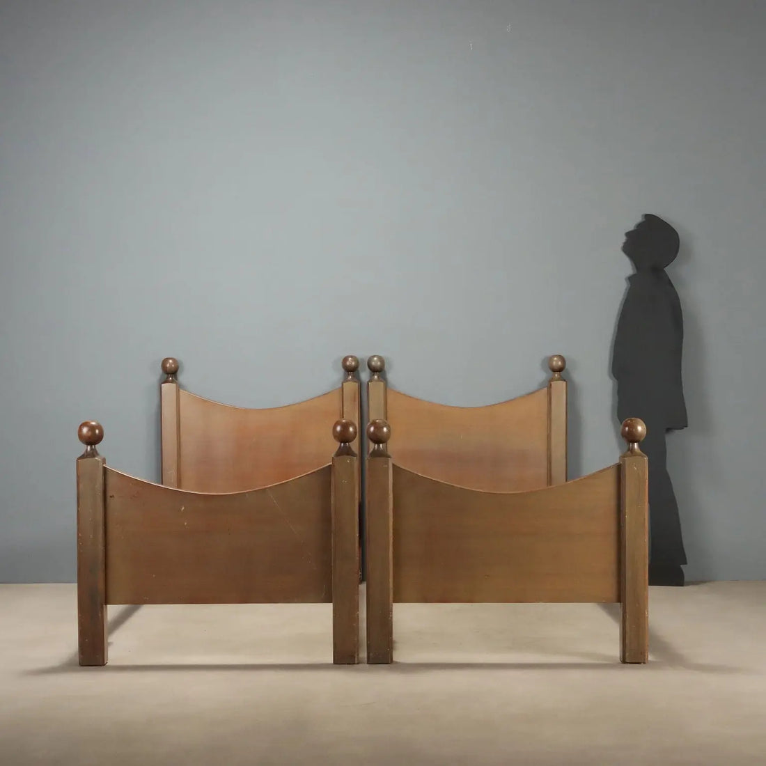 Vintage Single Beds in the Style of L. Caccia Dominioni 1960s