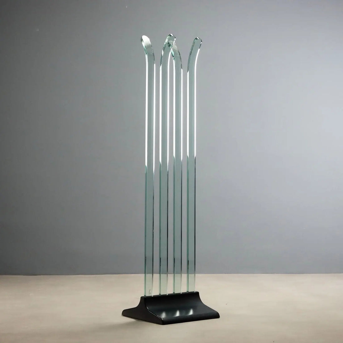 Vintage Coat Stand Fiam Plastic Glass Design Italy 1970s-1980s