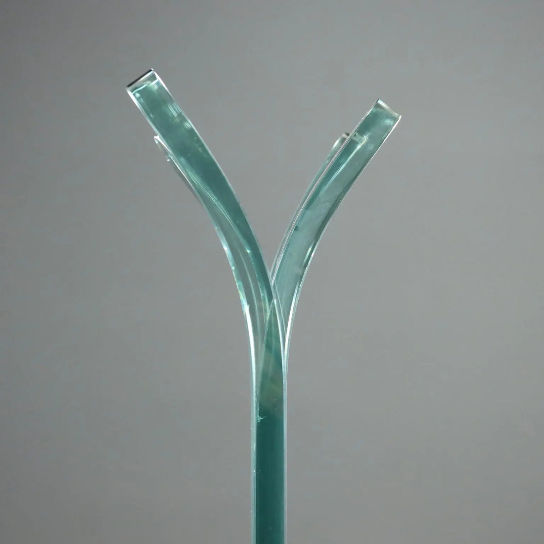 Vintage Coat Stand Fiam Plastic Glass Design Italy 1970s-1980s