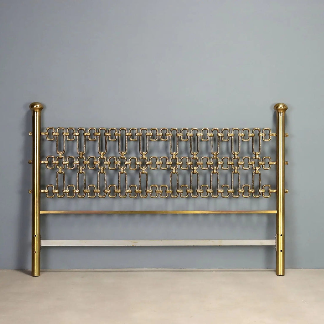 Vintage Headboard Brass Design Italy 1960s-1970s