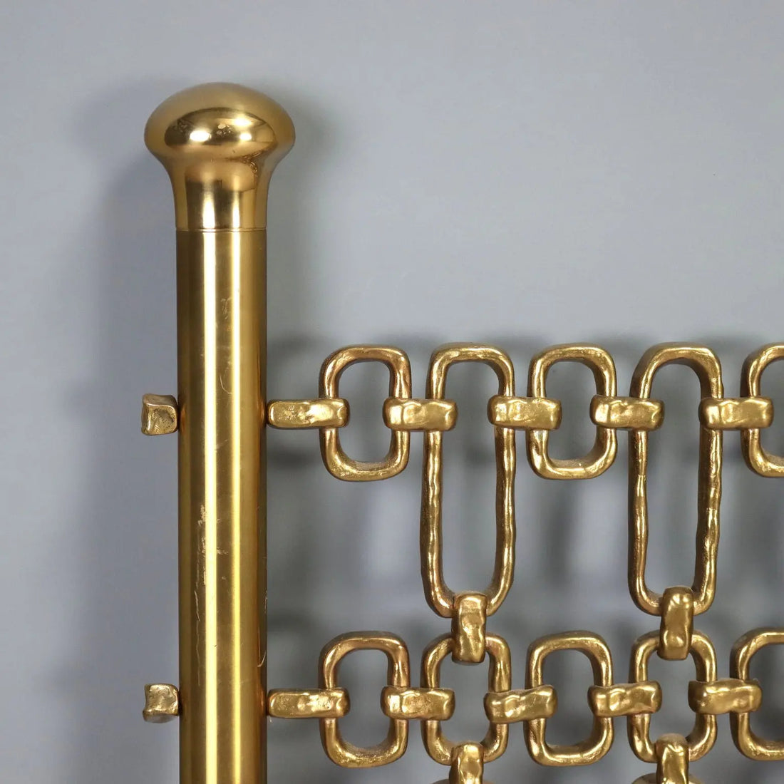 Vintage Headboard Brass Design Italy 1960s-1970s