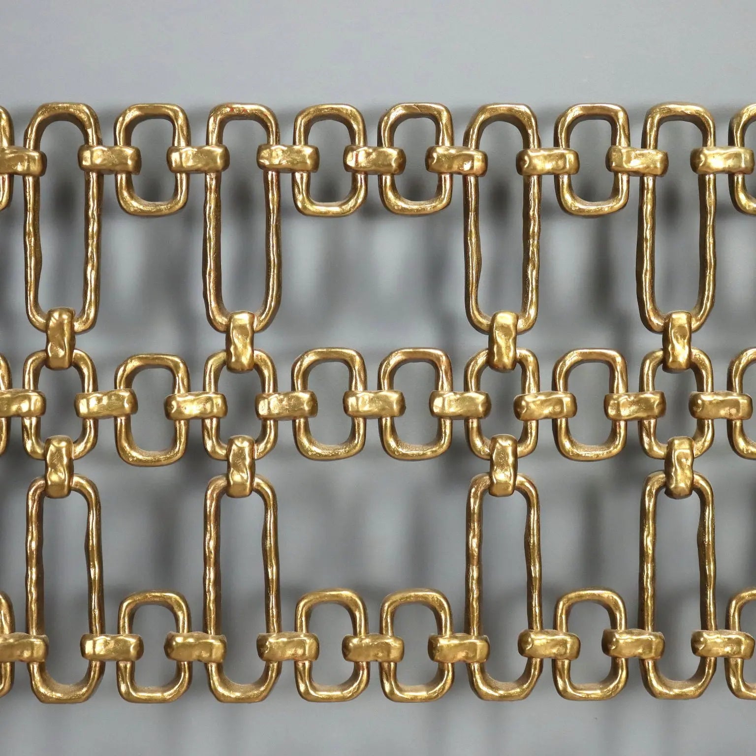 Vintage Headboard Brass Design Italy 1960s-1970s