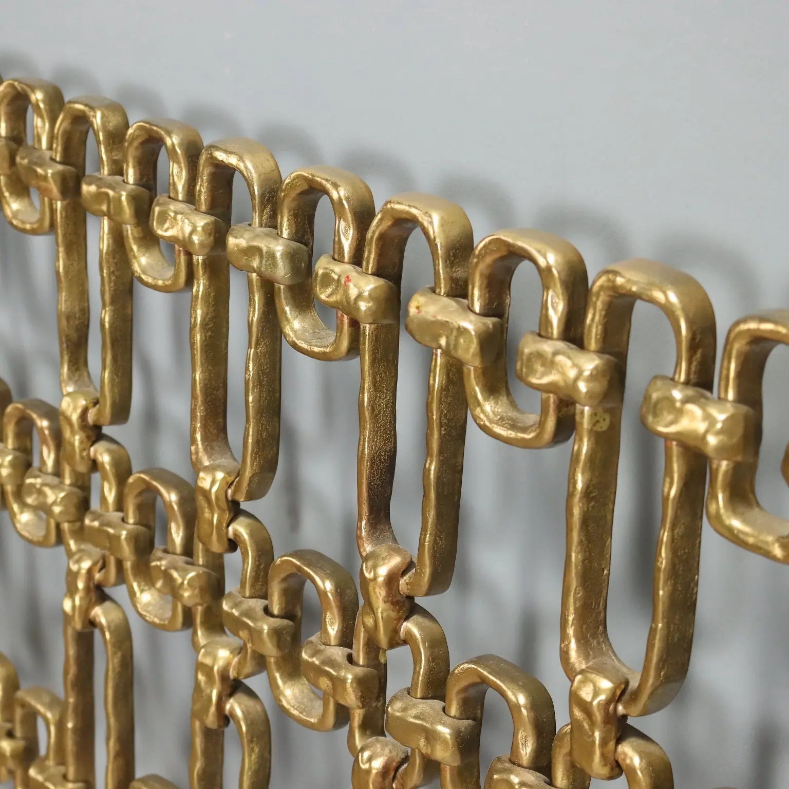 Vintage Headboard Brass Design Italy 1960s-1970s