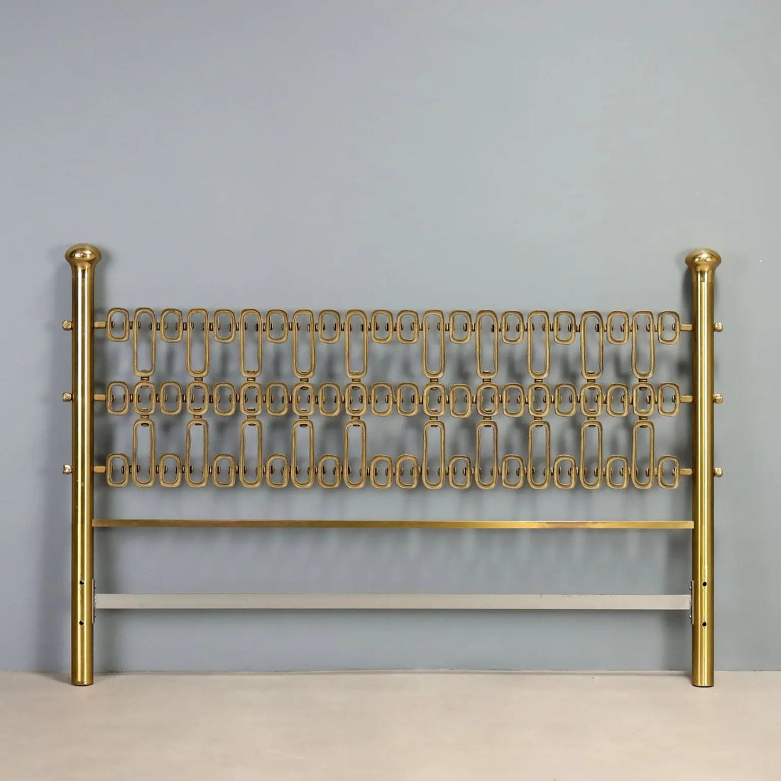 Vintage Headboard Brass Design Italy 1960s-1970s