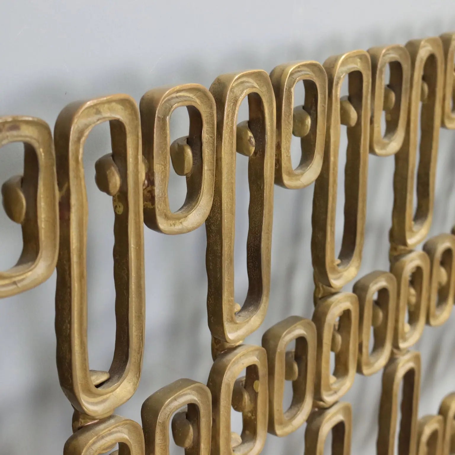 Vintage Headboard Brass Design Italy 1960s-1970s