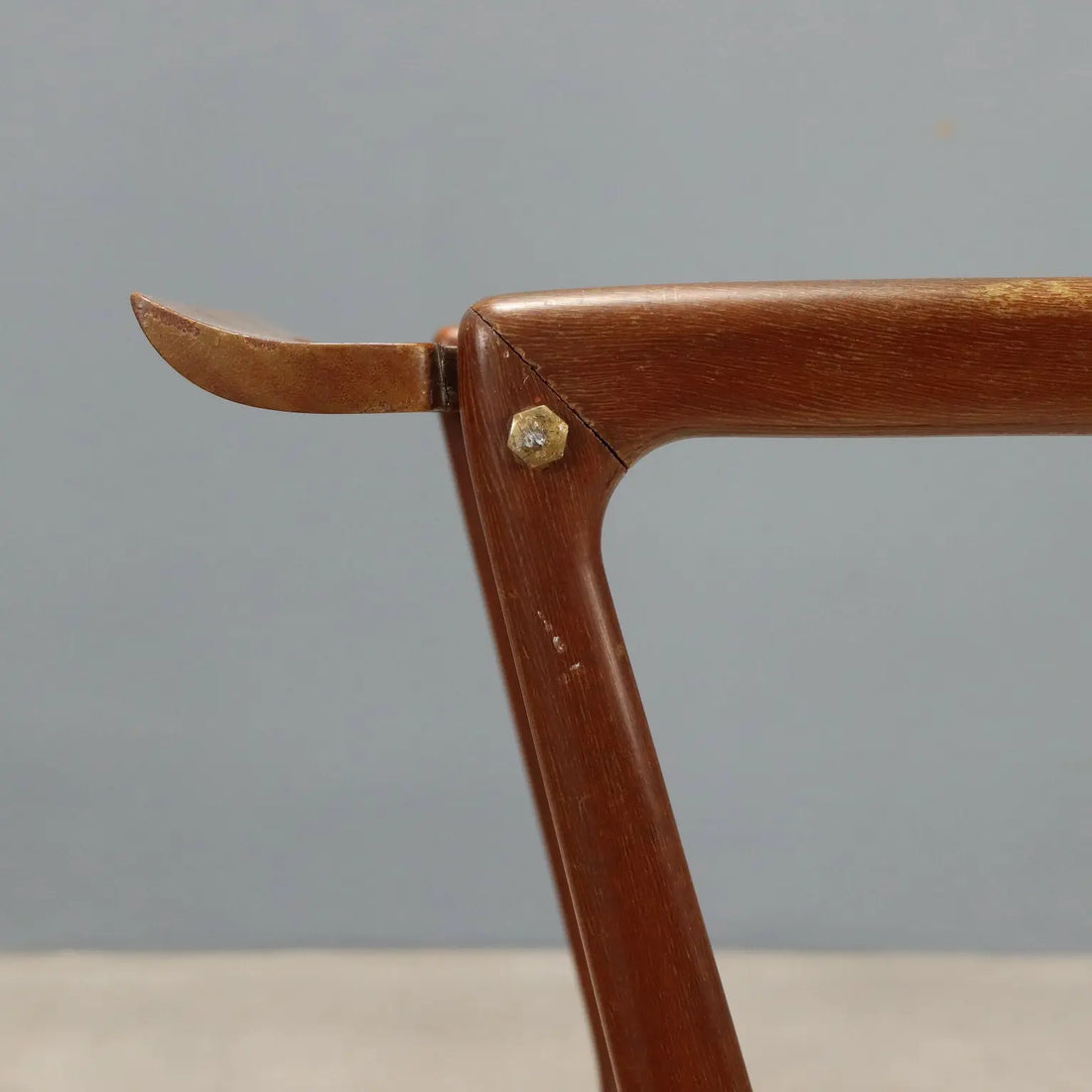 1950s-60s Beech and Glass Serving Cart