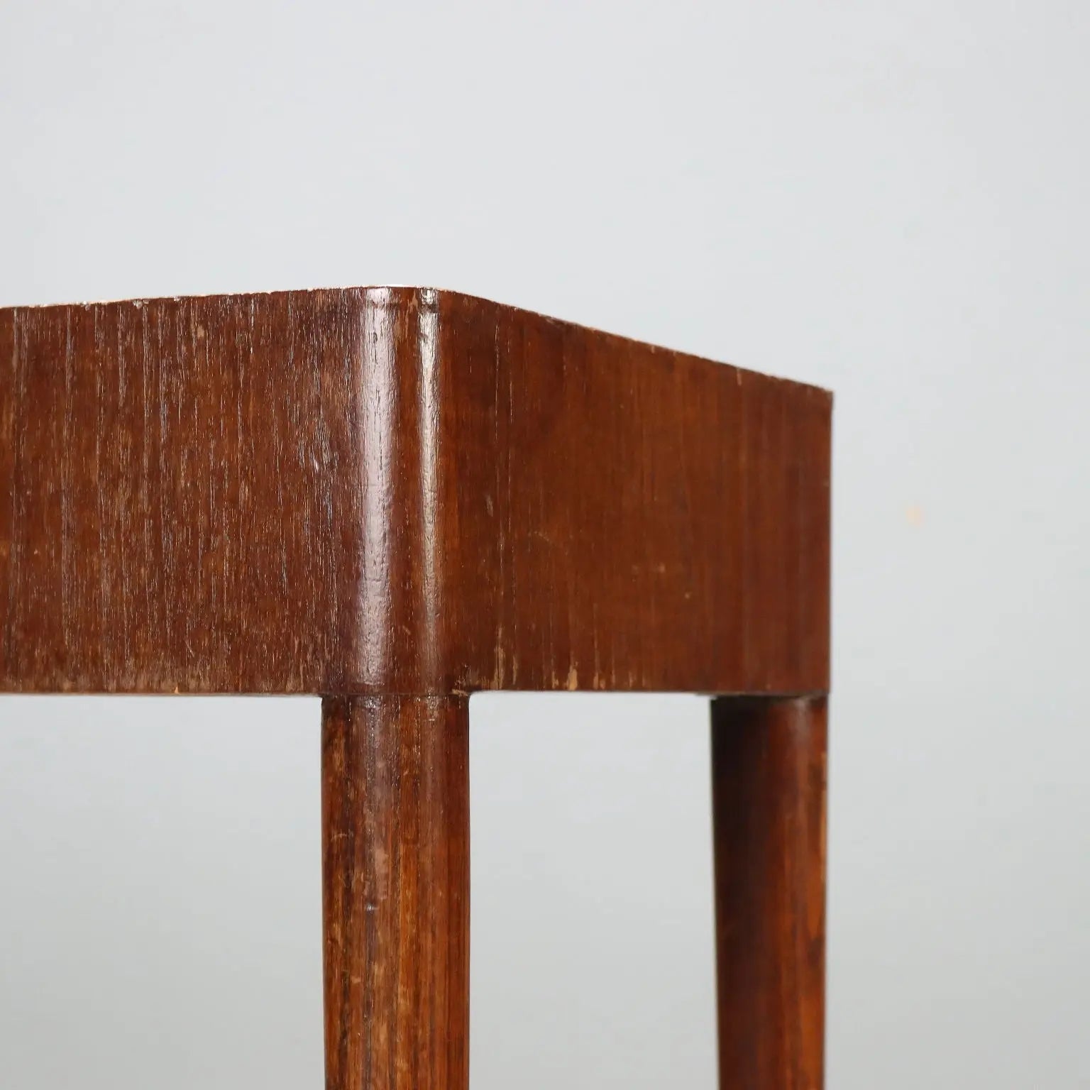 Vintage Console Wood Minimalist Design Italy 1950s