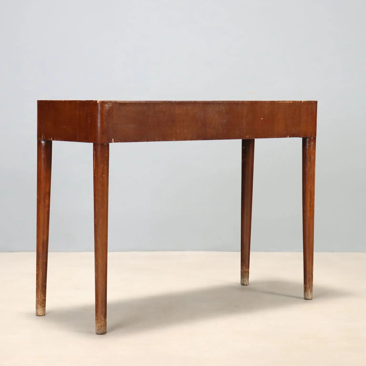 Vintage Console Wood Minimalist Design Italy 1950s