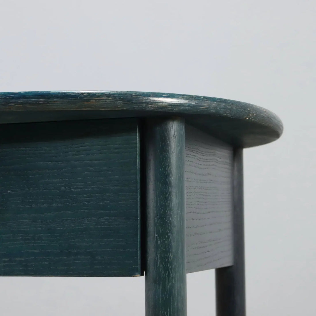 1980s Blue/Teal Wooden Nightstand