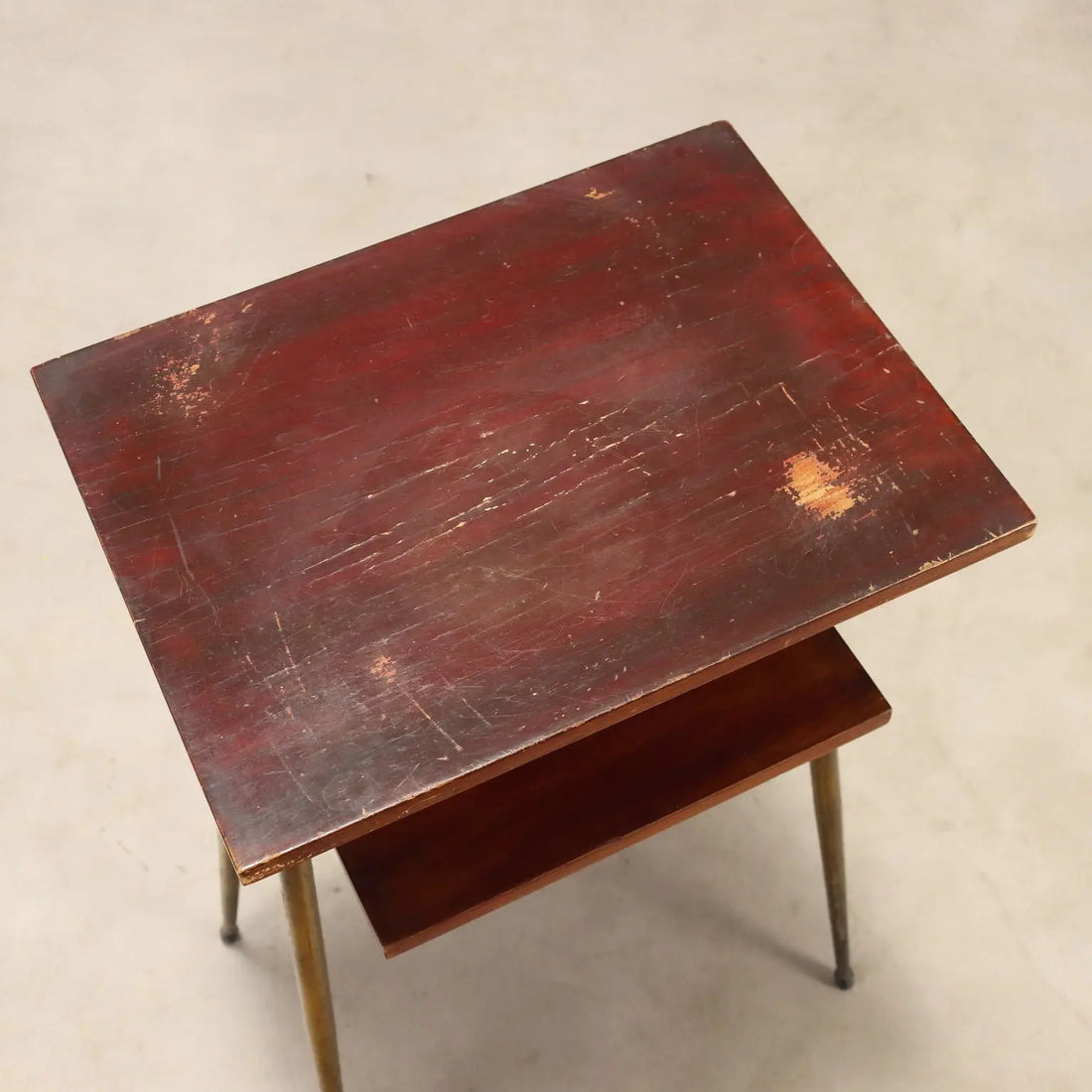 Vintage Cabinet Teak Brass Design Italy 1960s