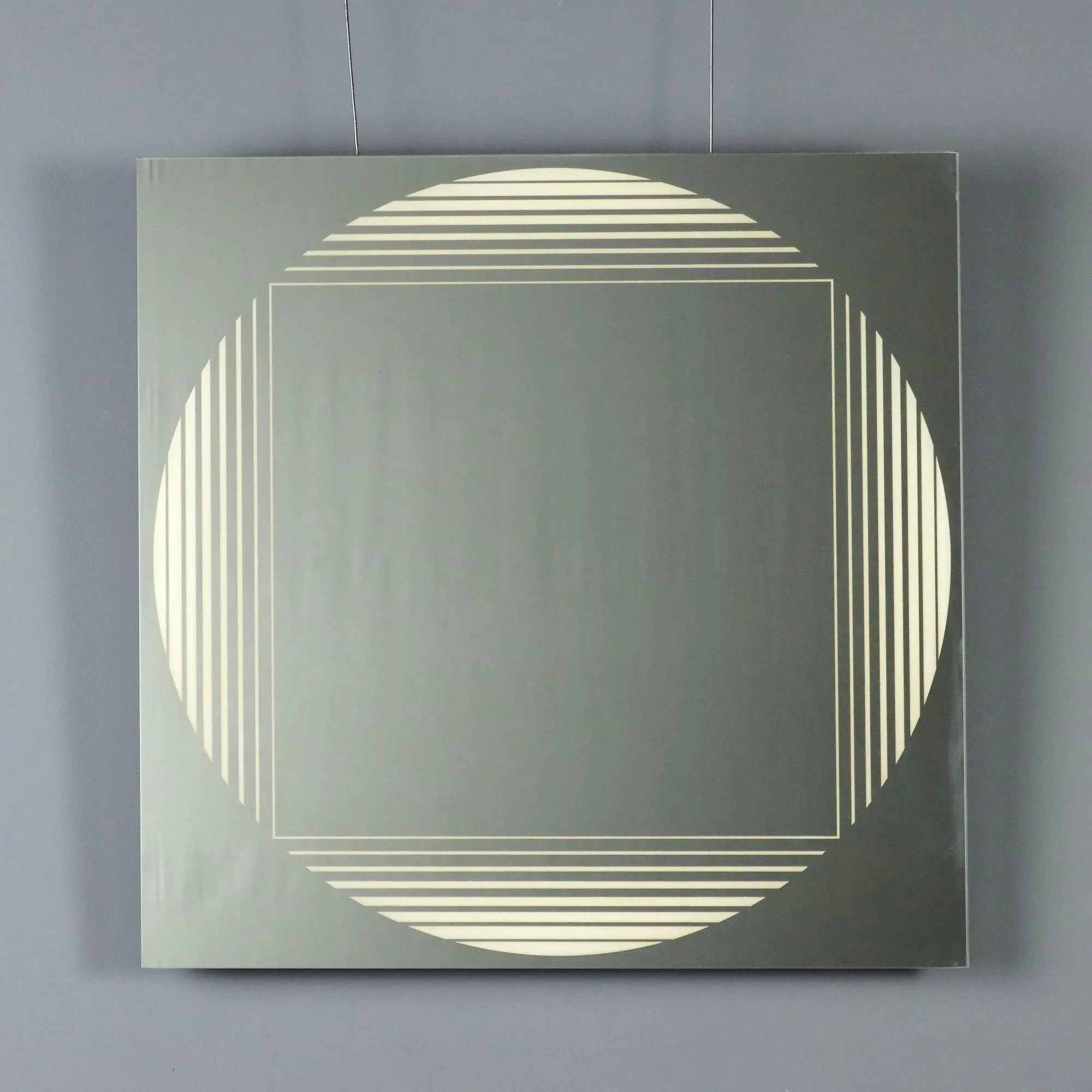 Vintage Mirror FontanaArte Brama Design Gianni Celada Italy 1970s