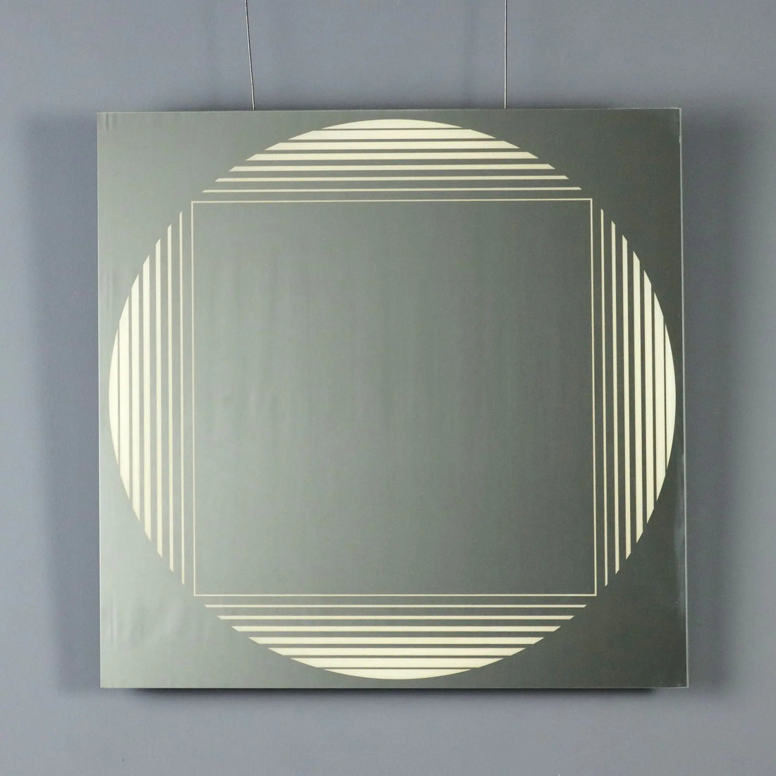 Vintage Mirror FontanaArte Brama Design Gianni Celada Italy 1970s