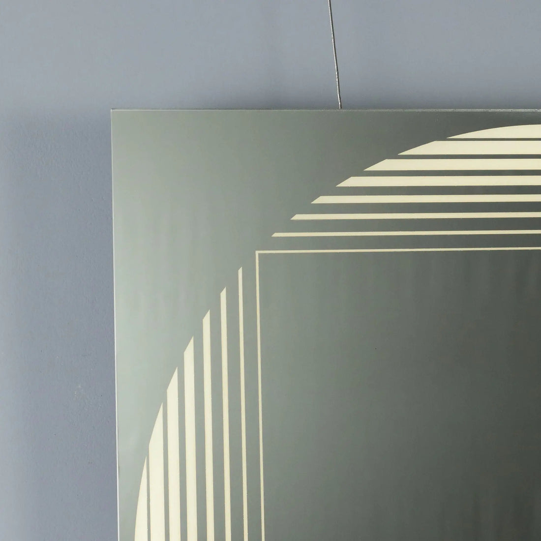 Vintage Mirror FontanaArte Brama Design Gianni Celada Italy 1970s